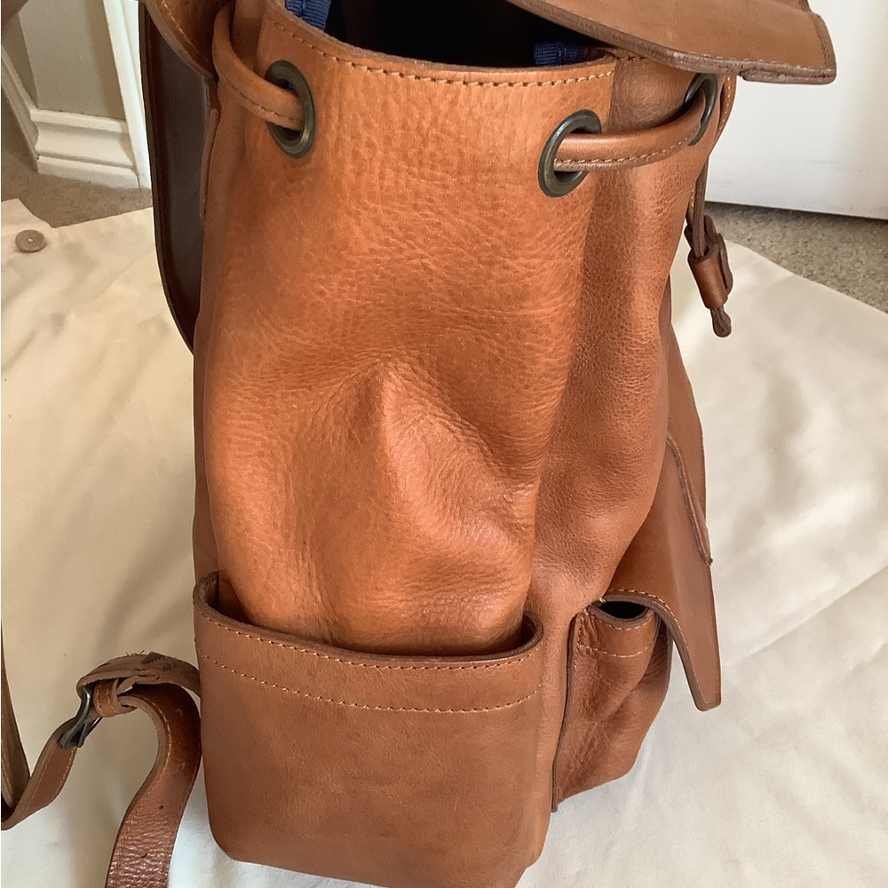 Brown Leather Backpack - image 9